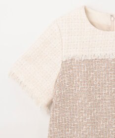 GRACE CONTINENTAL ツイードコンビミニワンピース