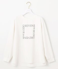 ANY SIS L 【洗える】2wayストレッチジョーゼットロゴ ロンT