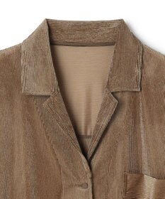 uncrave シアーベロアリブ シャツ