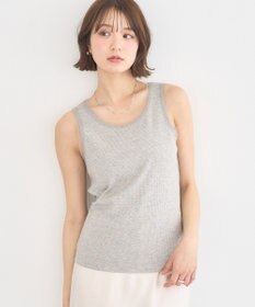 earth music&ecology エッジチュールラメテレコタンクトップ