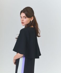 GRACE CONTINENTAL ケープレイヤードドレス