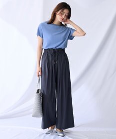 ANY 【新色追加/ウエストゴム】清涼リラックスハイウエストパンツ