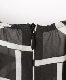 自由区 S ジオメトリックレトロプリント ワンピース