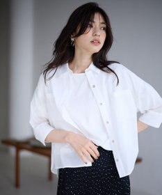 ANY コットンエアーウォッシュ5分袖シャツ