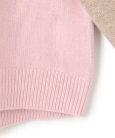 BEIGE， RULE / ウールカシミヤバイカラーハイネックニット