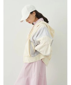 earth music&ecology コクーンギャザー切替ブルゾン