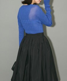 Green Parks プリーツニットカーディガン