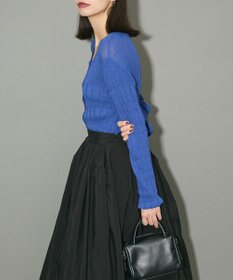 Green Parks プリーツニットカーディガン