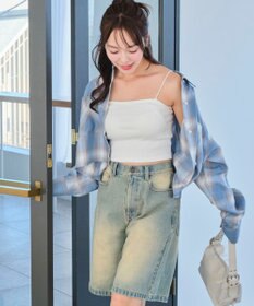 WEGO チェックショートシャツ