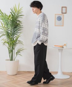 WEGO ベロアモール総柄プルオーバー