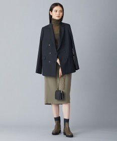 ICB 【WEB限定カラーあり・洗える】ライトダブルクロス スカート