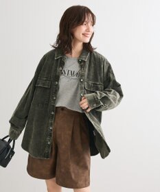 Green Parks ・ＥＬＥＮＣＡＲＥ　ＤＵＥ　ケミカルコーデュロイシャツ