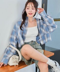 WEGO チェックショートシャツ