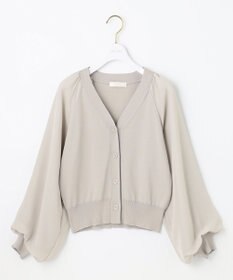 ANY SIS 【洗える】シアースリーブ カーディガン