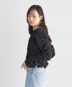 earth music&ecology フロントホックシャーリングトップス