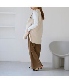 MODE ET JACOMO <carino>グリッターコンビフラットシューズ