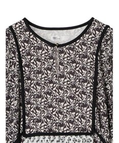 CRAFT STANDARD BOUTIQUE インド綿混エスニック切替ワンピース