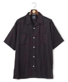 J.PRESS MEN 【J.PRESS ORIGINALS】Rayon Linen Oxford Open Half Sleeve Shirt / Baggy-Fit