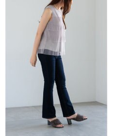 Te chichi ティアードチュールプリーツブラウス