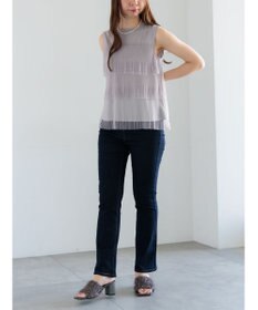 Te chichi ティアードチュールプリーツブラウス