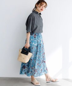 23区 L 【Lサイズ限定】リラックスシルエット スキッパーシャツ