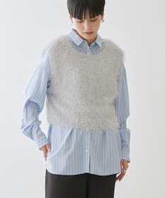 AMERICAN HOLIC 選べる丈２サイズ前後２ｗａｙシャギーベスト