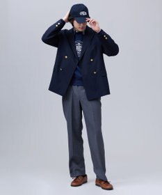 J.PRESS MEN 【J.PRESS ORIGINALS】【UNISEX】Wool Polyester Stretch Toropical 4B Blazer / Baggy-Fit