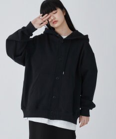 WEGO 【ユニセックス着用ITEM】スウェットボタンカーディガン