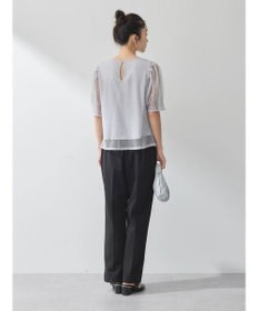 earth music&ecology 袖シアーレースプルオーバー