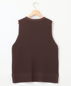 組曲 【洗える・軽量】パールディテールニット ベスト