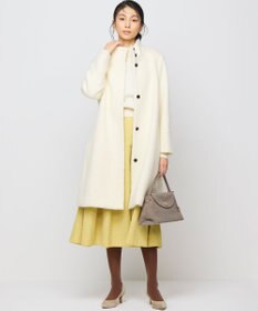 組曲 スタンドカラーシャギーコート