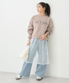 earth music&ecology アソートロゴショートスウェット