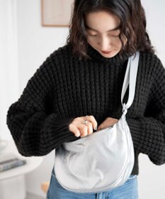 WEGO カラーハーフムーンショルダー