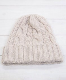 石田製帽 〈新色追加！〉カシミヤニット アラン編みワッチN ニット帽