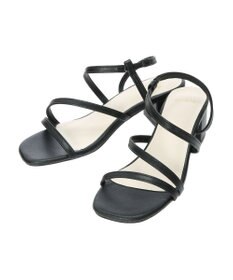 Green Parks ・ｍｉｎｉａ　チャンキーヒールナローストラップサンダル