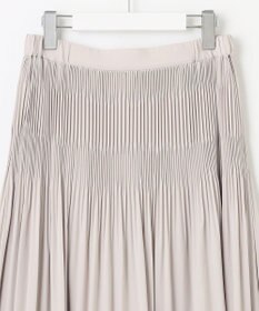 自由区 S 【セットアップ対応・洗える】ライトサテンプリーツ スカート