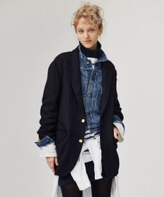 LENO NAVY BLAZER《UNISEX》ネイビーブレザー金ボタンジャケット