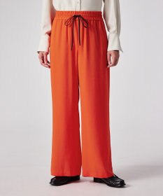 Paul Smith バックサテン ジョーゼット ワイドパンツ