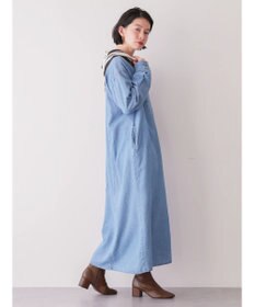 AMERICAN HOLIC デニムＷポケットＡラインワンピース
