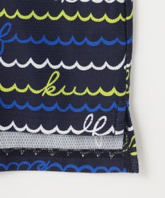 23区GOLF 【MEN】【吸水速乾・UVケア】ウェーブロゴプリント 半袖シャツ