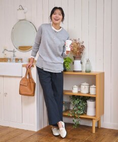 WEGO 【WEB限定/25年秋冬新作/ウエストゴム】裏ベロアワイドイージーパンツ