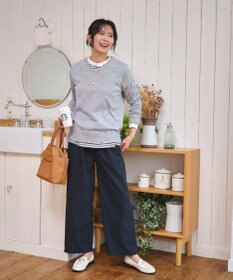 WEGO 【WEB限定/25年秋冬新作/ウエストゴム】裏ベロアワイドイージーパンツ