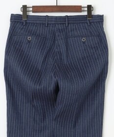 JOSEPH ABBOUD 【清涼/軽量/ストレッチ】ミックスリネンストライプ イージーパンツ