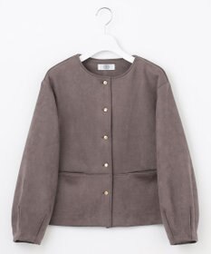 J.PRESS LADIES L 【洗える】スエードダンボール  ジャケット