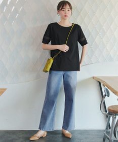 Tiaclasse 「サマケア」レーススリーブトップス