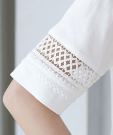 Tiaclasse 「サマケア」レーススリーブトップス