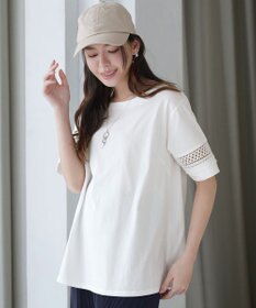 Tiaclasse 「サマケア」レーススリーブトップス