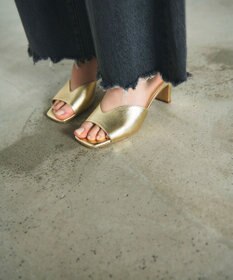 GRACE CONTINENTAL FABIO RUSCONI メタリックミュール