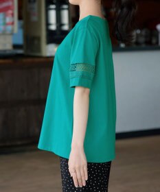 Tiaclasse 「サマケア」レーススリーブトップス