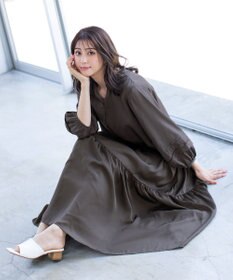 Tiaclasse 【洗える】大人可愛いティアードワンピース